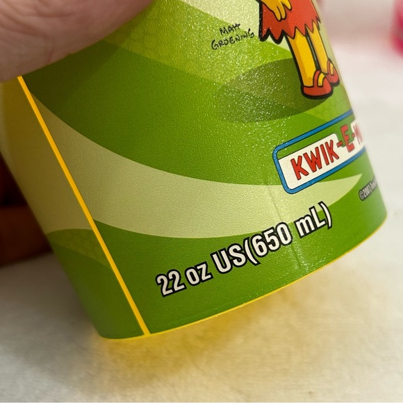The Simpsons Movie 22 oz Slurpee Squishee Plastic Cups 7-Eleven Kwik E Mart 2007 - Picture 6 of 9